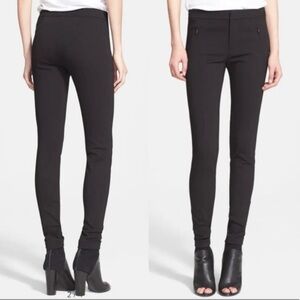 Vince Black Ponte Riding Pants/Leggings